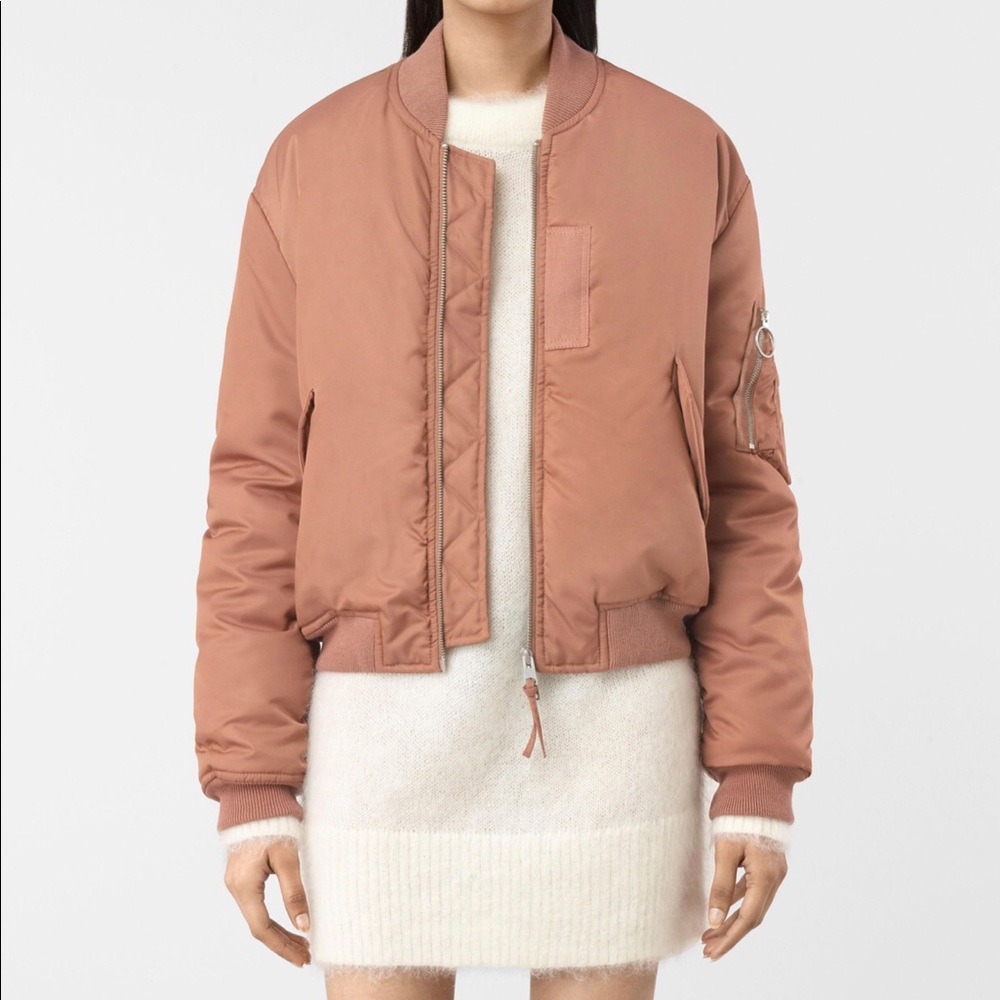 Allsaints Opex Military-Style Bomber Jacket Size S